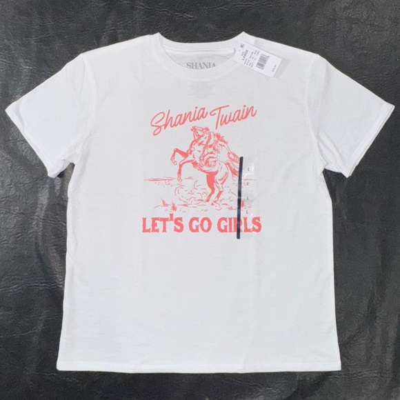 Girls Shania Twain Let’s Go Girls Country Oversized Graphic Tee – Size Large - Picture 1 of 4